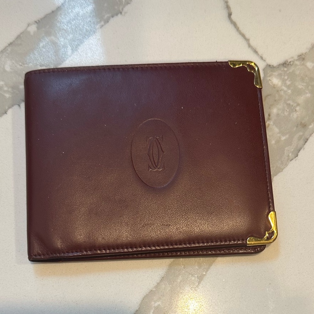 Cartier men’s leather wallet